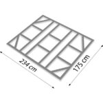DODATKI ZA KOVINSKE HIŠKE GLOBEL TALNI OKVIR GLOBEL 8X6 D234 X Š175 CM (F86GAL) - slika 2